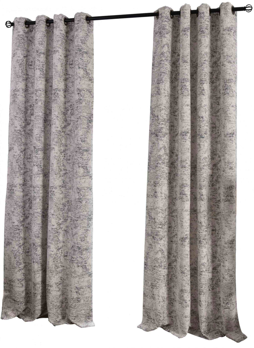 Vorhang Wendevorhang HxB 245x140 cm Creme Schwarz Jacquard-Muster »VENEDIG« Beidseitig Nutzbar Hell/Dunkel Kunststoffösen Flexibles Raumdesign 2023310