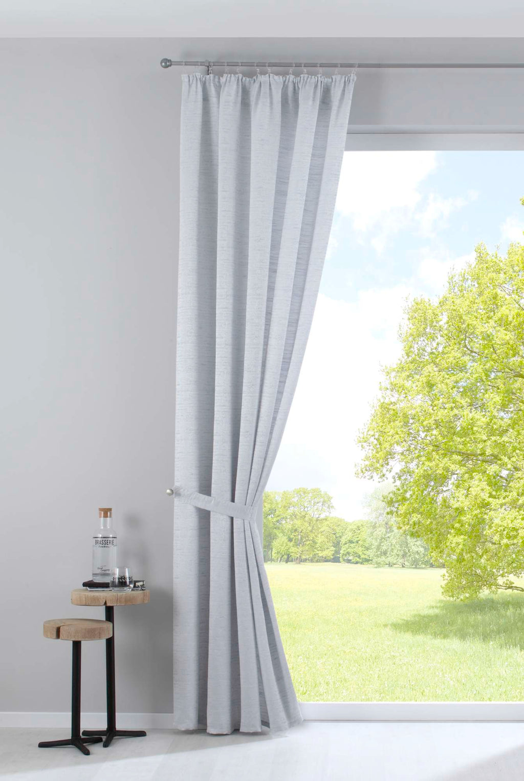 Vorhang mit Jacquardmusterung und Effektgarn »Sivas« Blickdicht verdeckte Schlaufen und Kräuselband Moderne Optik 20190350
