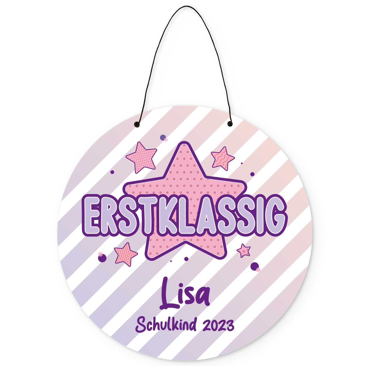 Personalisiertes Türschild - Geschenk zur Einschulung - Für Jungen und Mädchen - Erstklassig