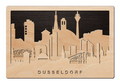 3D Wandbild aus Holz Skyline Düsseldorf 2017