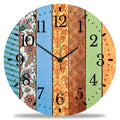 Wanduhr aus Holz Mandala - Mit UV Druck