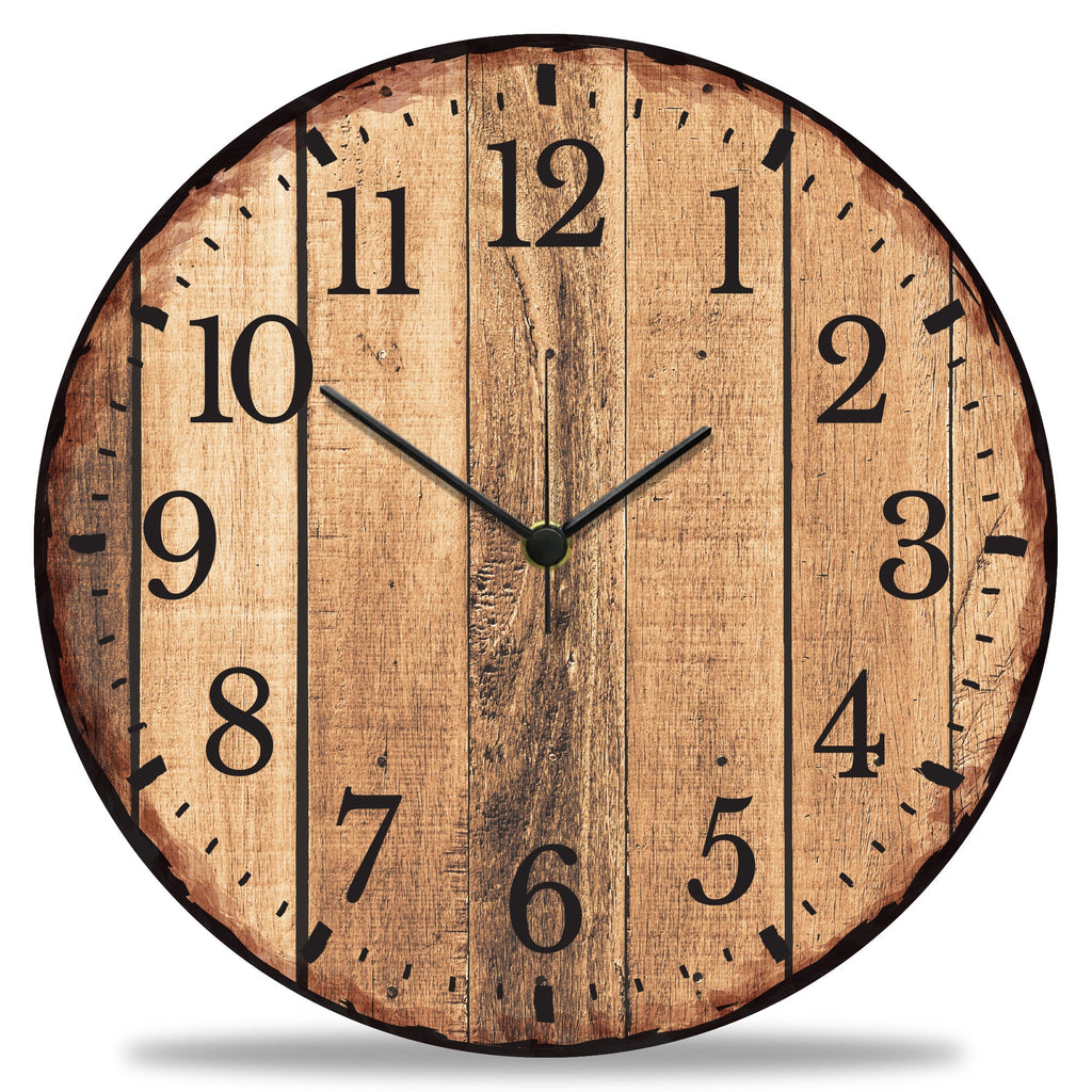 Wanduhr aus Holz Nature Love - mit UV Druck