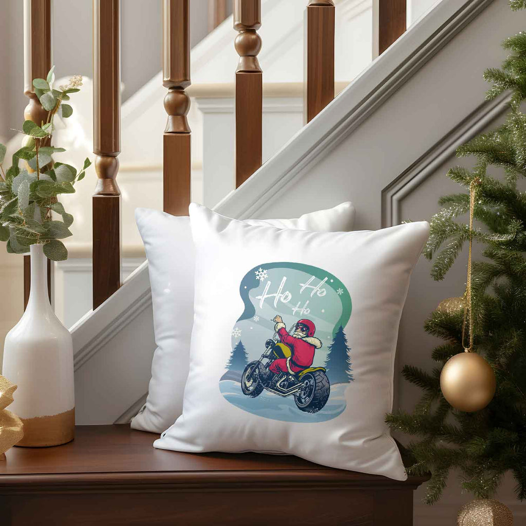 Kissen mit Weihnachtsmotiv - Cool Santa  - Weihnachtsdeko - Geschenk für Frauen & Männer