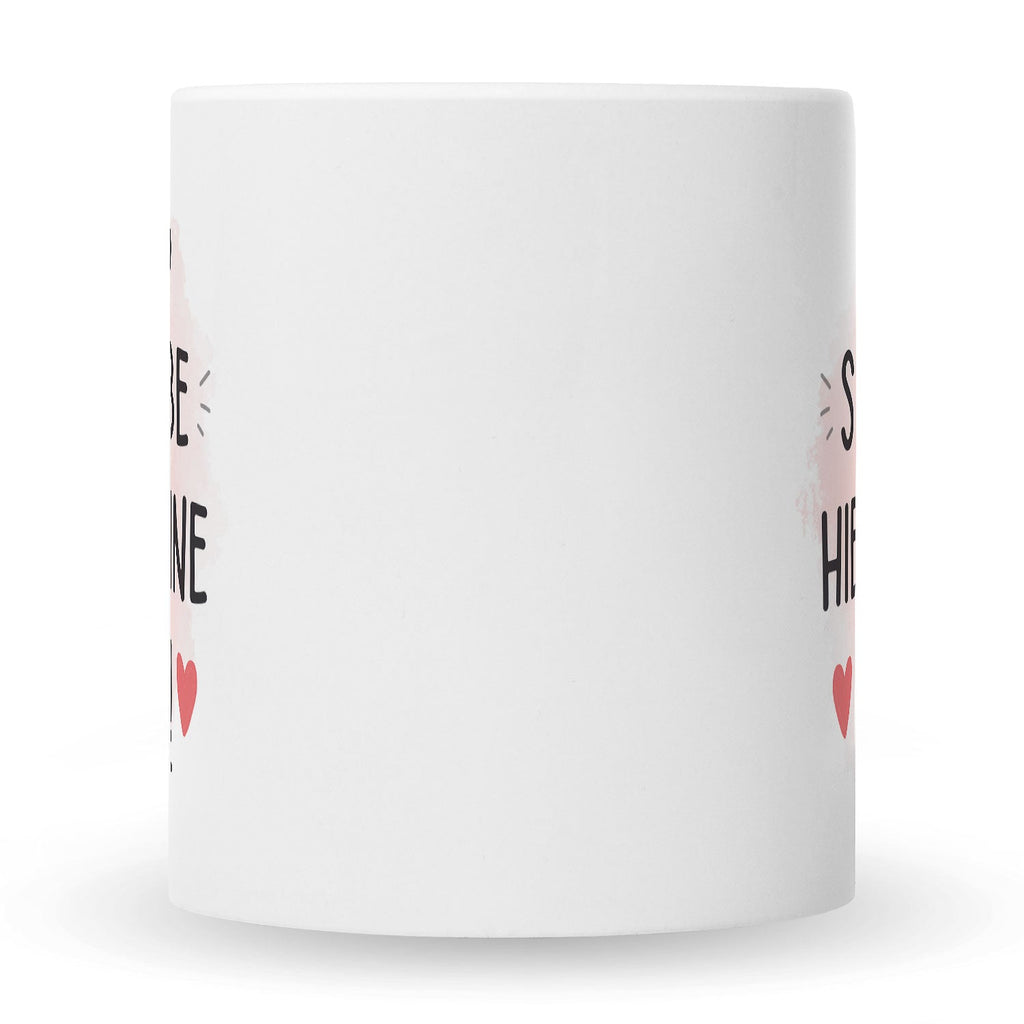 Bedruckte Tasse mit Spruch Wird scheiße ohne dich