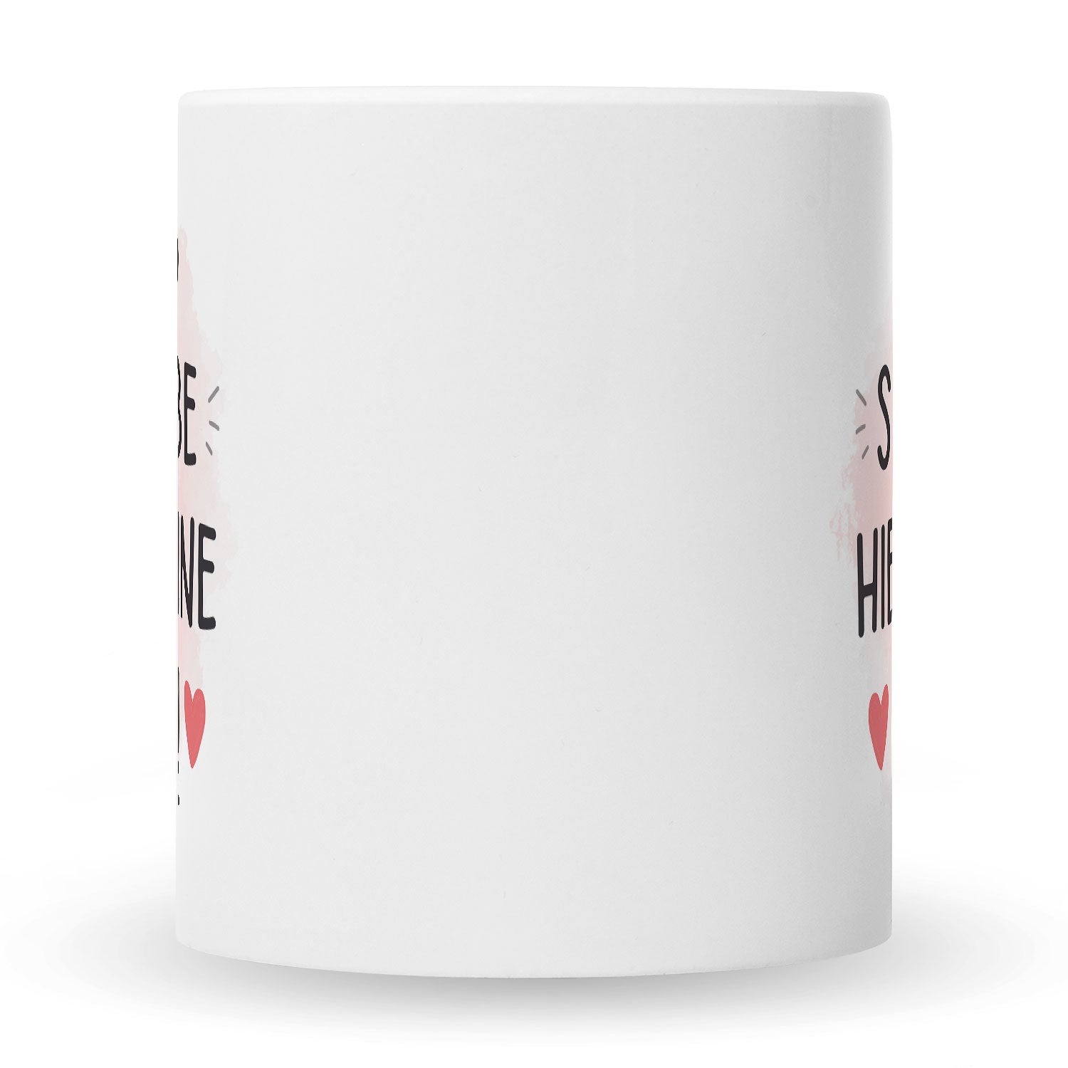 Bedruckte Tasse mit Spruch Wird scheiße ohne dich