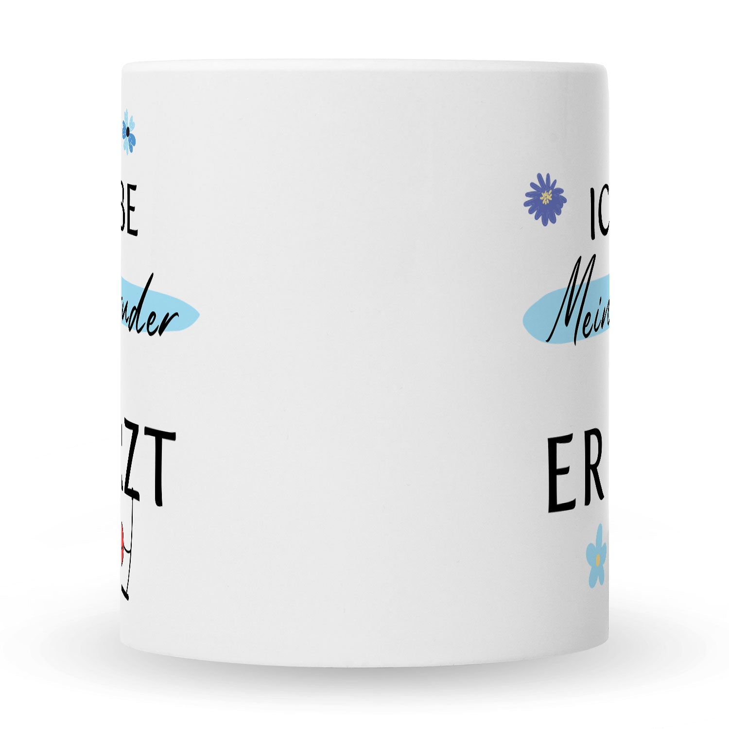 Bedruckte Tasse mit Spruch Ich liebe meinen Bruder obwohl er furzt