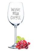 Leonardo Weinglas mit Gravur "Wine and chill"