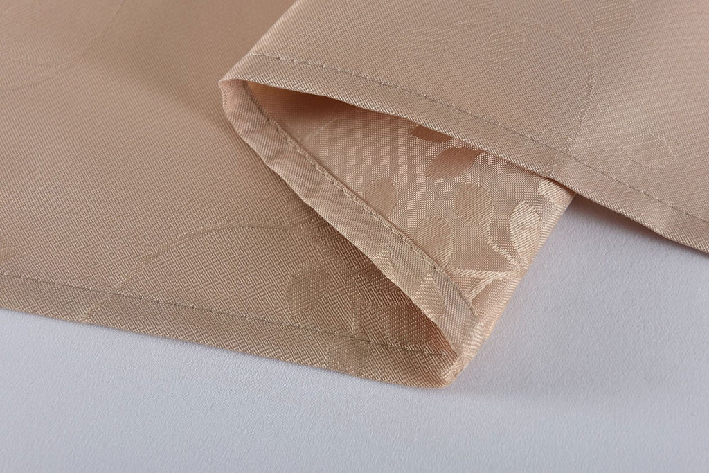 Yasmin Damast Gardinen Set, 5 Teile, eingenähtes Kräuselband bewährte Jacquard Qualität, blickdicht 20107