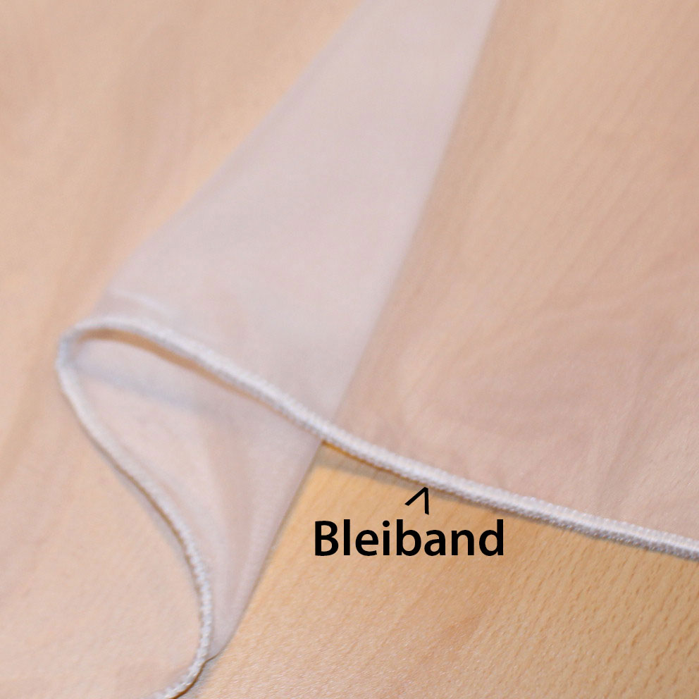 Gardinen Store »UNI« Voile transparent mit Kräuselband Tunneldurchzug Bleibandabschluss 610011