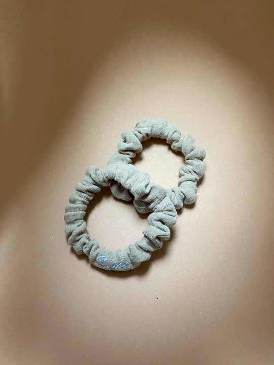 Hair Tie Ease Cappuccino Embroidered