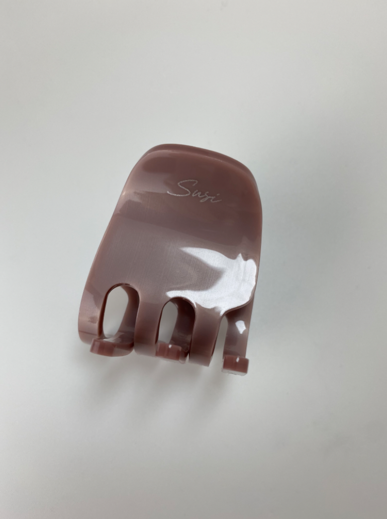Daily Hair Clip Rose Brown