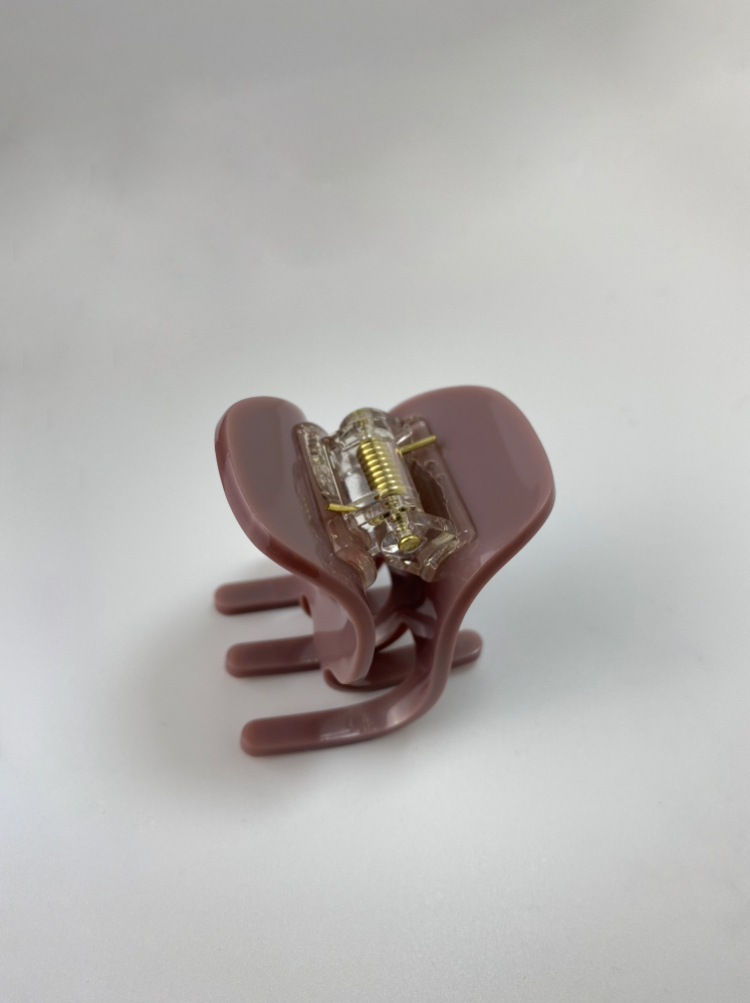 Daily Hair Clip Rose Brown