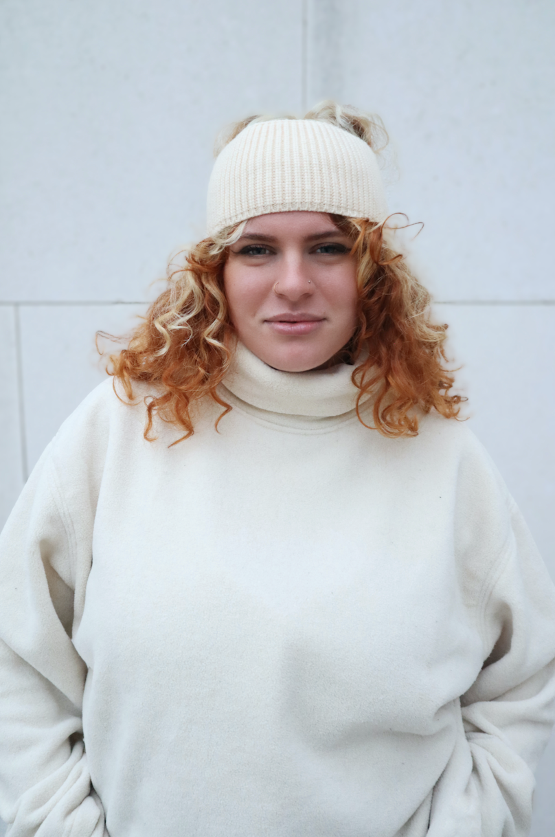 Headband Cream | Premium Cashmere Blend | Sustainable & Warm Knit