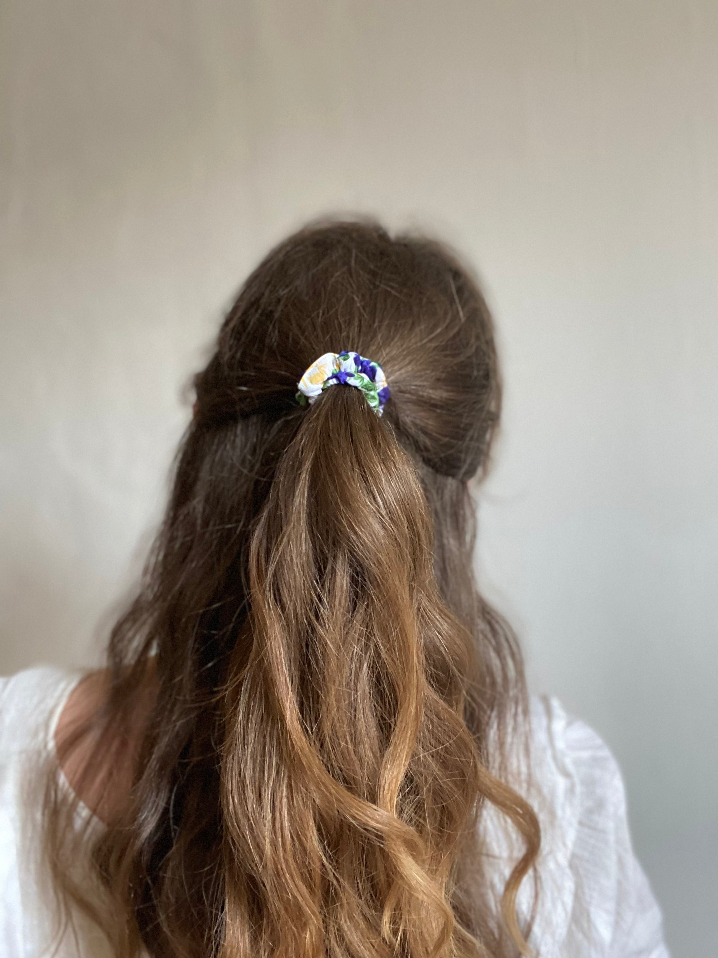 Hair Tie Rebirth Pansy Embroidered