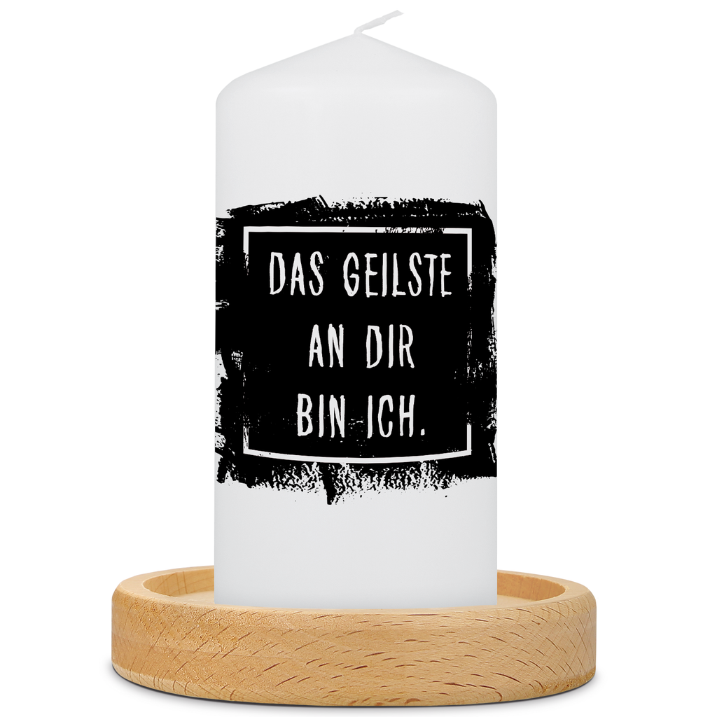 Kleine Kerze mit Spruch "Das Geilste an Dir"
