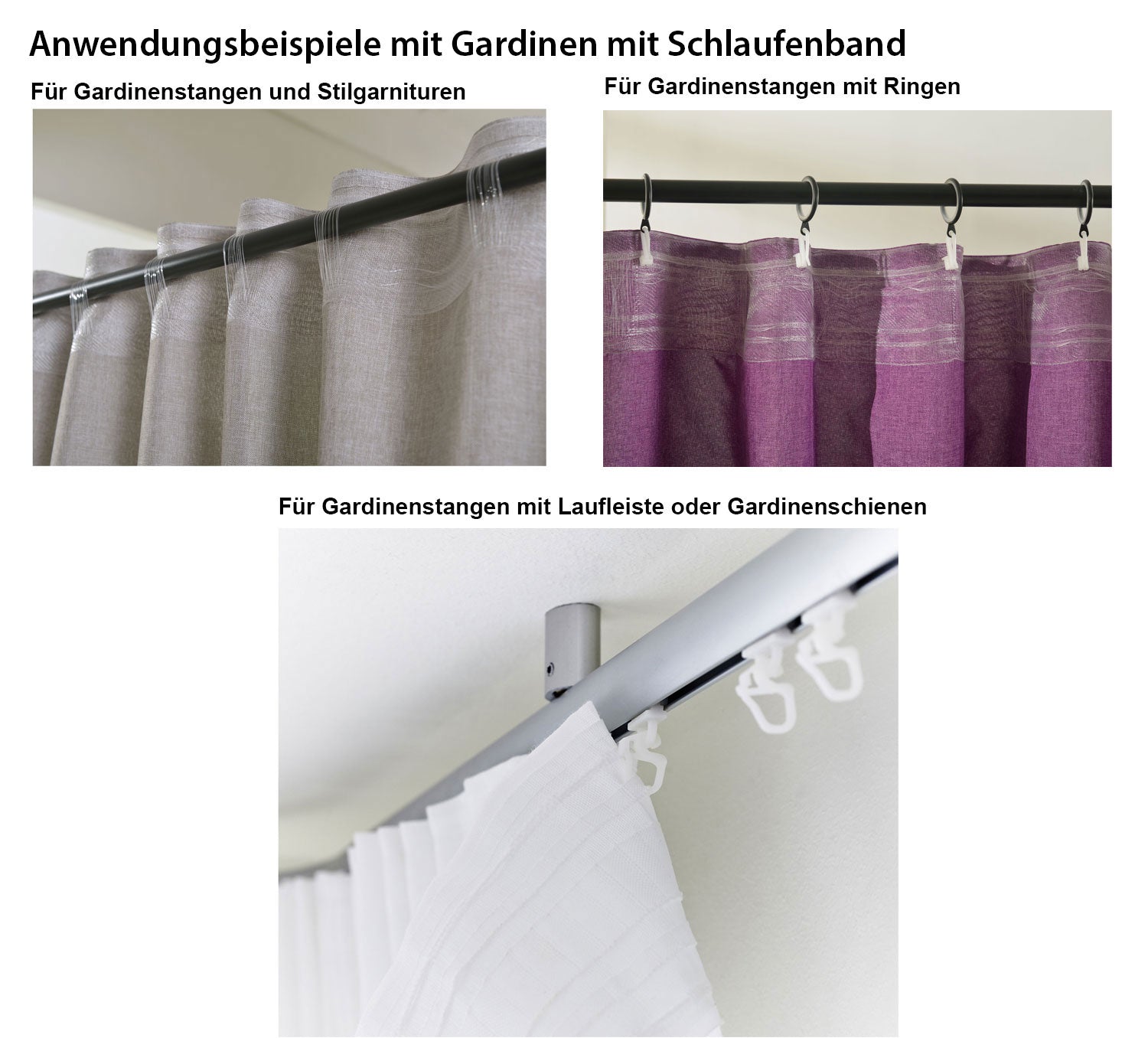 Vorhang Schal verdeckte Schlaufen >>Cationic<< blickdicht Leinen Optik natura seidenmatt  (HxB)  Landhaus Stil 20440